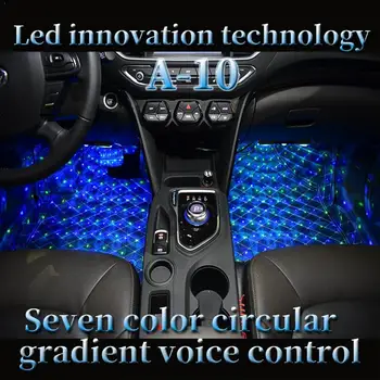 USB Car LED Atmosphere Lamp Sound Control Interior Ambient interior mood Decoration Light seat Car driver lights, Star ligh Q3O5 
USB Car LED Atmosphere Lamp Sound Control Interior Ambient interior mood Decoration Light seat Car driver lights, Star ligh Q3O5