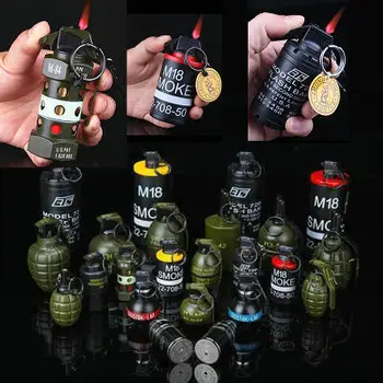 Grenade Shape Butane Gas Windproof Lighter Creative Smoke Bomb Lighter Cigarette Lighter Cigar Ignition Military Model Toy
Grenade Shape Butane Gas Windproof Lighter Creative Smoke Bomb Lighter Cigarette Lighter Cigar Ignition Military Model Toy