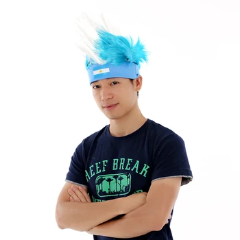 New Flag Football Soccer Fans Wig Cockscomb European Cup World Cup Sports Carnival Festival Cosplay Costume
New Flag Football Soccer Fans Wig Cockscomb European Cup World Cup Sports Carnival Festival Cosplay Costume