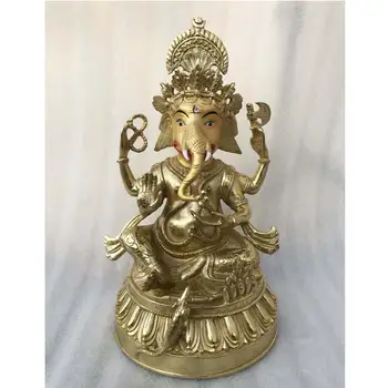 large GOOD Quality Southeast Asia HOME efficacious Talisman Protection gilding God of wealth ganapati GANESH Elephant GOD statue
large GOOD Quality Southeast Asia HOME efficacious Talisman Protection gilding God of wealth ganapati GANESH Elephant GOD statue