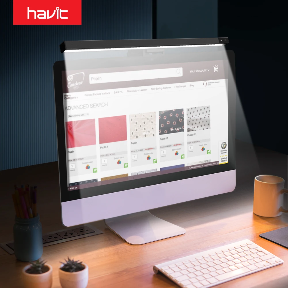 HAVIT Computer Led Desk-Lamp Adjustable Reading Screen Hanging Light Eye Protection Lamp USB Rechargeable Light for Office Home
HAVIT Computer Led Desk-Lamp Adjustable Reading Screen Hanging Light Eye Protection Lamp USB Rechargeable Light for Office Home