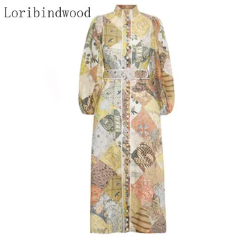 Fashion Print Runway Dress Women Vintage Single Breasted Long Maxi Cardigans Vacation Dresses 2020 New Summer Autumn
Fashion Print Runway Dress Women Vintage Single Breasted Long Maxi Cardigans Vacation Dresses 2020 New Summer Autumn