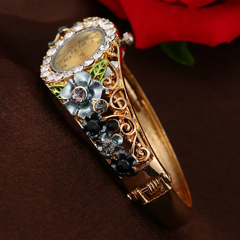 Watch Rhinestone Women's Alloy Bracelet Watch Women's Flower Women's Bracelet Watch Quartz Watch
Watch Rhinestone Women's Alloy Bracelet Watch Women's Flower Women's Bracelet Watch Quartz Watch