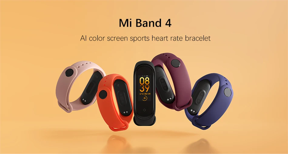 Original Xiaomi Mi Band 4 Smart Bracelet 3 Color AMOLED Screen Smart band Fitness Traker Bluetooth Sport Waterproof Smart Band Original Xiaomi Mi Band 4 Smart Bracelet 3 Color AMOLED Screen Smart band Fitness Traker Bluetooth Sport Waterproof Smart Band