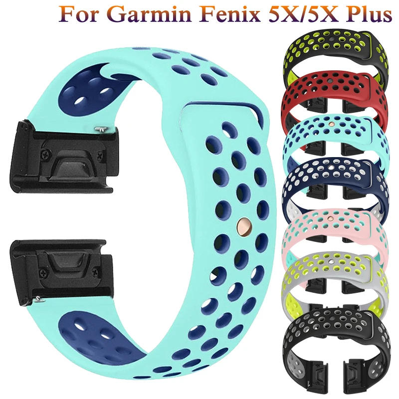 New fashion 26mm Width Sports classic soft Silicone wrist Strap Watch Replacement bracelte watch for Garmin Fenix 5X watch Bands
New fashion 26mm Width Sports classic soft Silicone wrist Strap Watch Replacement bracelte watch for Garmin Fenix 5X watch Bands