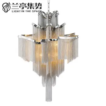 Modern Italian Design Aluminum Chain Duplex Apartment Pendant Light Gorgeous Project Hotel Lighting Fixture
Modern Italian Design Aluminum Chain Duplex Apartment Pendant Light Gorgeous Project Hotel Lighting Fixture