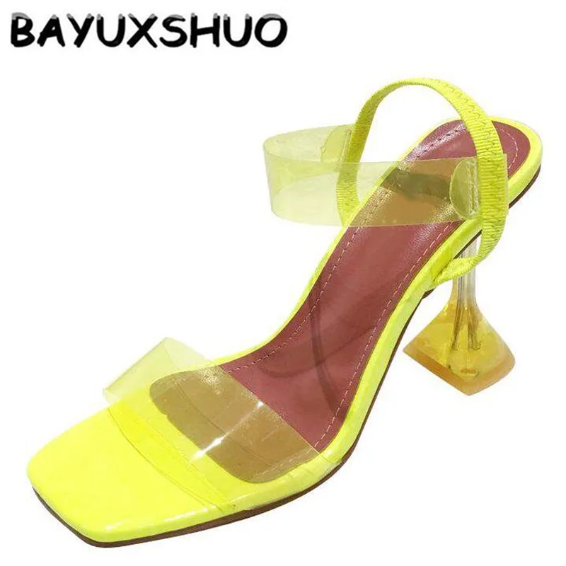BAYUXSHUO Ladies High Heel Sandals PVC Sandals Crystal Wine Glass with High Heels High Heels Stylish and Comfortable Women Shoes
BAYUXSHUO Ladies High Heel Sandals PVC Sandals Crystal Wine Glass with High Heels High Heels Stylish and Comfortable Women Shoes