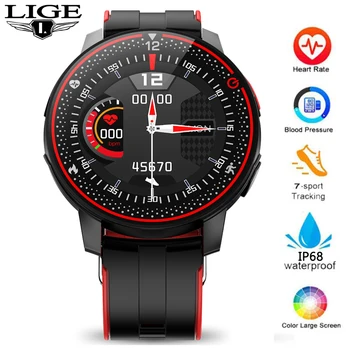 LIGE Smart Watch Men IP68 Waterproof Sport Multifunction Fitness watch Heart rate Android IOS Full touch screen smartwatch women
LIGE Smart Watch Men IP68 Waterproof Sport Multifunction Fitness watch Heart rate Android IOS Full touch screen smartwatch women