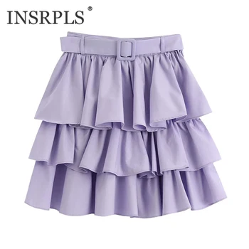 INSRPLS Women Chic Fashion With Belt Ruffled Mini Skirt Vintage High Waist Side Zipper Female Skirts Faldas Mujer
INSRPLS Women Chic Fashion With Belt Ruffled Mini Skirt Vintage High Waist Side Zipper Female Skirts Faldas Mujer
