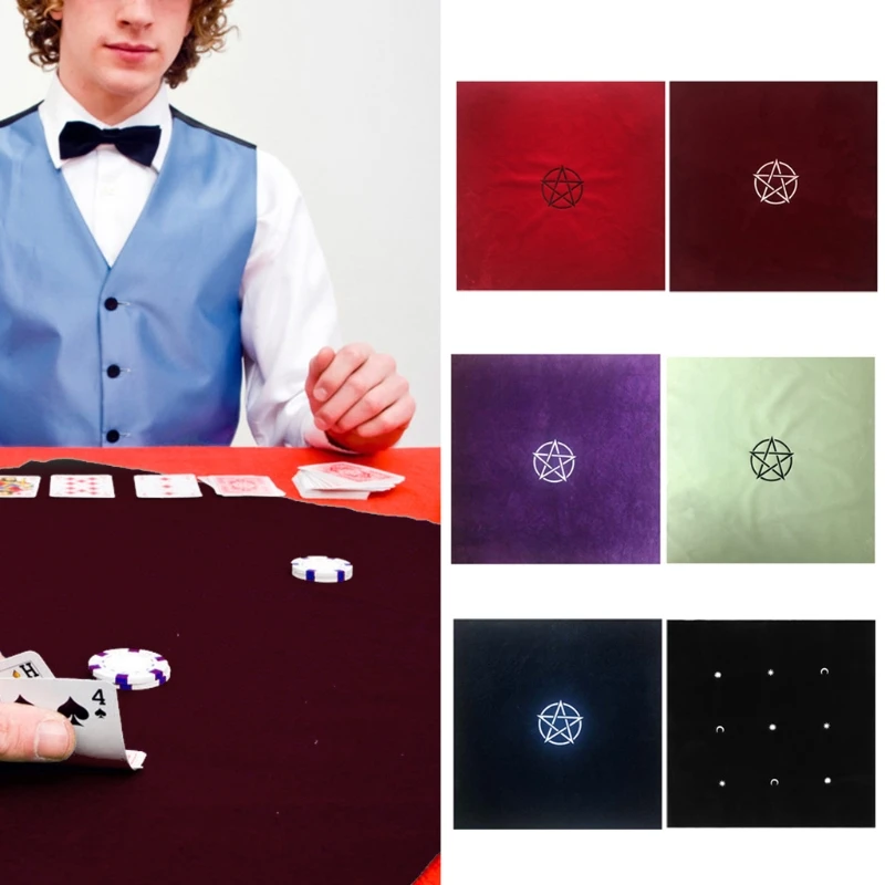 60×60cm Pentacle Tarot Tablecloth Velvet Altar Tarot Cloth Witch Divination Astrology Board Game Witchcraft Card Pad
60×60cm Pentacle Tarot Tablecloth Velvet Altar Tarot Cloth Witch Divination Astrology Board Game Witchcraft Card Pad