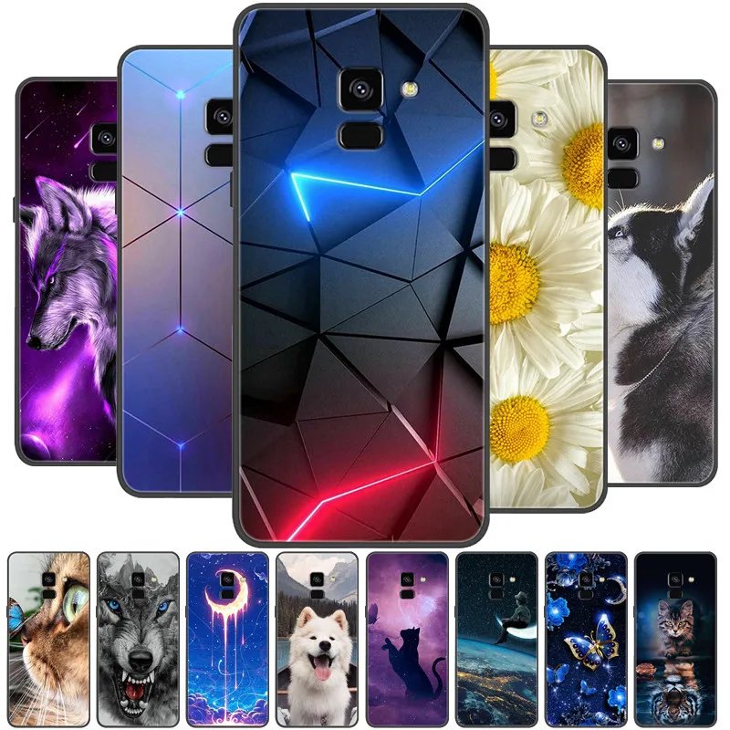 

For Samsung Galaxy A8 2018 A530 A530F Case Silicon Soft TPU Phone Cover For Samsung A8 Plus 2018 A730 A730F Case Black Coques