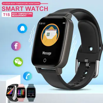 T1S Smart Watch Waterproof Bluetooth 5.0 Intelligent Bracelet Temperature Measurement Heart Rate Fitness Tracker Watch
T1S Smart Watch Waterproof Bluetooth 5.0 Intelligent Bracelet Temperature Measurement Heart Rate Fitness Tracker Watch