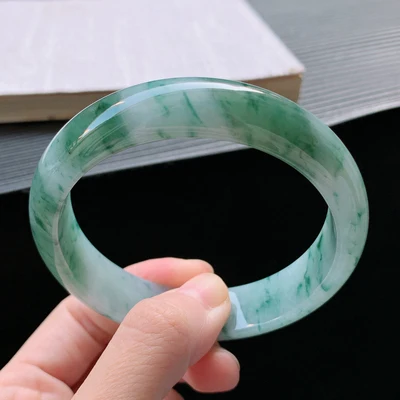 Natural Burmese Jadeite Light Green 54-64mm Bracelet Elegant Princess Jewelry Best Gift for Mother and Girlfriend
Natural Burmese Jadeite Light Green 54-64mm Bracelet Elegant Princess Jewelry Best Gift for Mother and Girlfriend