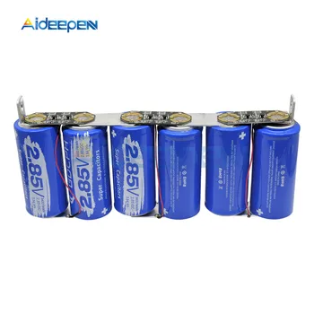 Super Farad Capacitors 6PCS/Set 17V 566F Super Capacitor with Protection Board Single Row 2.85V 3400F Farad Capacitor for Car
Super Farad Capacitors 6PCS/Set 17V 566F Super Capacitor with Protection Board Single Row 2.85V 3400F Farad Capacitor for Car