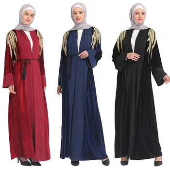 Kaftan Dubai Velvet Abaya Muslim Hijab Dress Ramadan Caftan Marocain Turkish Islamic Clothing Abayas For Women Robe Musulman
Kaftan Dubai Velvet Abaya Muslim Hijab Dress Ramadan Caftan Marocain Turkish Islamic Clothing Abayas For Women Robe Musulman