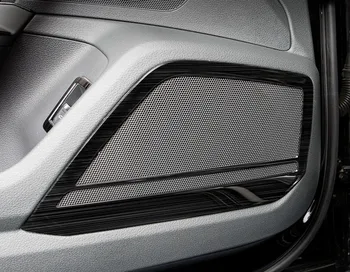 For Audi A6 C8 2019 Car Styling Loudspeaker Sound Cover Trim Frame Sticker Chrome Interior Accessories