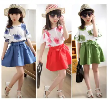 Children's Suits Summer Girls Clothing Skirt Set Fashion Teenagers Clothes Kids Vestidos Girls Outfits 3 4 5 6 7 8 9 10 years
Children's Suits Summer Girls Clothing Skirt Set Fashion Teenagers Clothes Kids Vestidos Girls Outfits 3 4 5 6 7 8 9 10 years