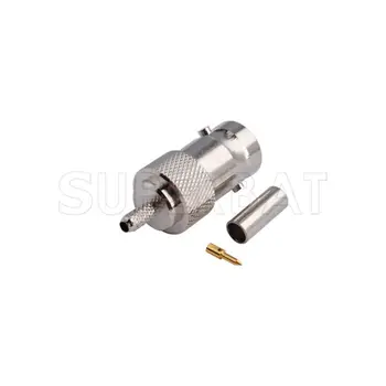 Superbat 10 pcs RF BNC Connector Crimp Jack Female with double pin for RG316,RG174.LMR100,RG188
Superbat 10 pcs RF BNC Connector Crimp Jack Female with double pin for RG316,RG174.LMR100,RG188