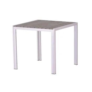 Table PLAYAMAR, white, polywood Gray, 80x80 cms 
Table PLAYAMAR, white, polywood Gray, 80x80 cms