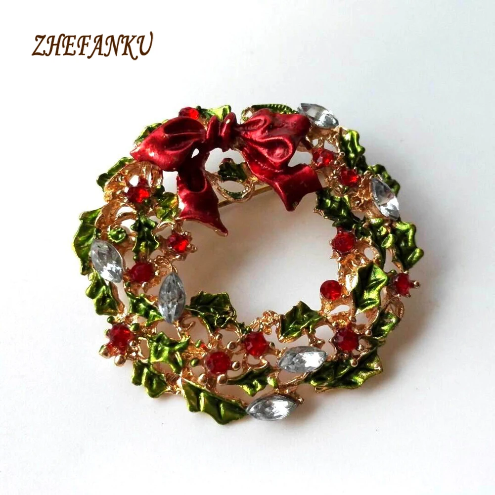 Multicolor Leaf Flower and Bow Wreath Brooch Gold Color Christmas Gift for friends
Multicolor Leaf Flower and Bow Wreath Brooch Gold Color Christmas Gift for friends