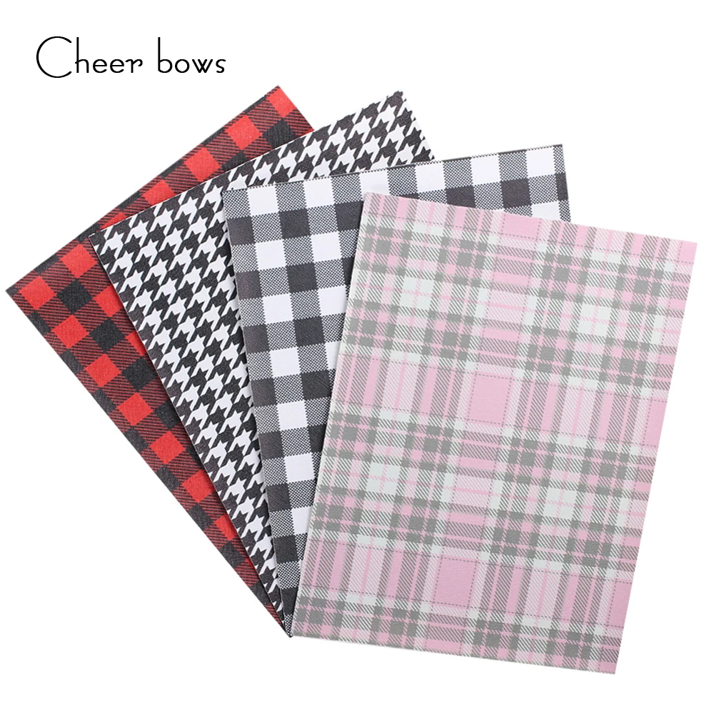 Cheerbows 22*30cm Printed Leather Sheet Houndstooth Faux Vinyl Leather Fabric For DIY Bows Making Handmade Craft Sewing Material
Cheerbows 22*30cm Printed Leather Sheet Houndstooth Faux Vinyl Leather Fabric For DIY Bows Making Handmade Craft Sewing Material