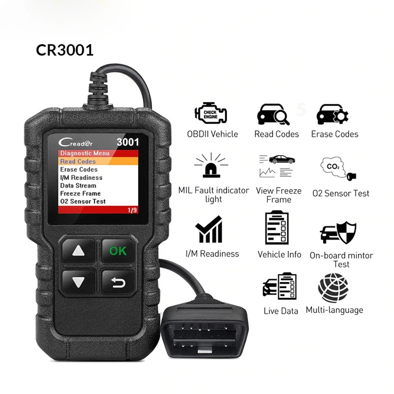 Car On-board Diagnostics CR3001 CR319 Scanner OBD2 Code Reader ELM327 AD310 Scan Tool
Car On-board Diagnostics CR3001 CR319 Scanner OBD2 Code Reader ELM327 AD310 Scan Tool