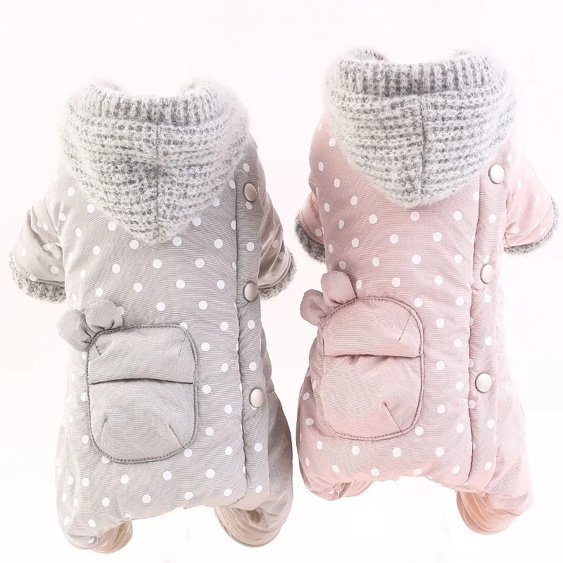 Winter Thicken Dog Clothes Down Overalls for Dogs Knitted Hat Jumpsuit Cloth Small Pet Pijama Coat Perro Jacket Puppy Costume
Winter Thicken Dog Clothes Down Overalls for Dogs Knitted Hat Jumpsuit Cloth Small Pet Pijama Coat Perro Jacket Puppy Costume