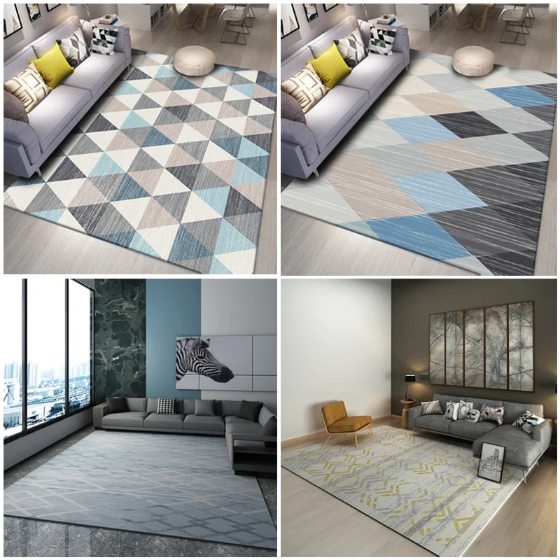 Northern Europe Carpet living Room European simple Modern bedroom full of coffee table blankets sofa room bedside blankets