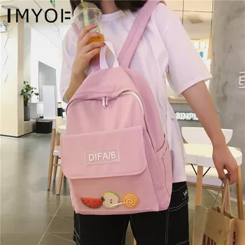 Casual Women Nylon Backpack Front Pocket Young Student Schoolbag for Teenage Girls Waterproof Book Bag Travel Backpack Mochila
Casual Women Nylon Backpack Front Pocket Young Student Schoolbag for Teenage Girls Waterproof Book Bag Travel Backpack Mochila