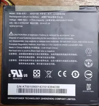 New genuine Battery for Acer Iconia Tab 8 A1-840 A1-840FHD A1-840HD AP14F8K 3.7V 17.02WH
New genuine Battery for Acer Iconia Tab 8 A1-840 A1-840FHD A1-840HD AP14F8K 3.7V 17.02WH