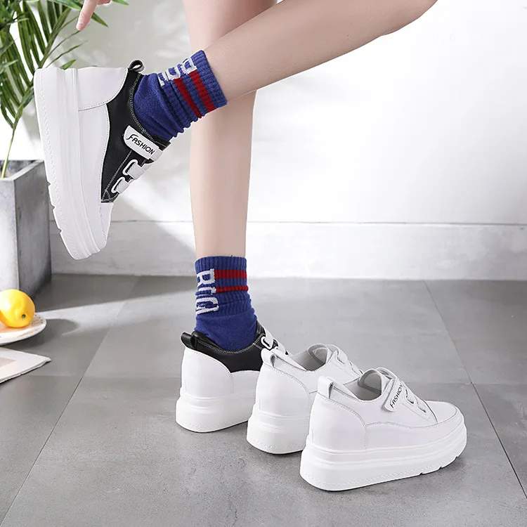 Spring And Autumn WOMEN'S Casual Shoes round-Toe Genuine Leather Extra High Platform WOMEN'S Shoes Korean-style Simple Shoes Wom
Spring And Autumn WOMEN'S Casual Shoes round-Toe Genuine Leather Extra High Platform WOMEN'S Shoes Korean-style Simple Shoes Wom