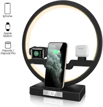 Wireless Charger QI-EU Multifunction 30W Fast Charging Station with Nightlight Compatible Apple Watch Airpods IPhone Max/8 Plus
Wireless Charger QI-EU Multifunction 30W Fast Charging Station with Nightlight Compatible Apple Watch Airpods IPhone Max/8 Plus