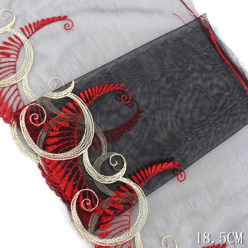 30Yards Embroideried Lace Trims Black Mesh Edge For Clothing Accessory Dress Sewing Applique Costume Lace Fabric 18.5cm Wide
30Yards Embroideried Lace Trims Black Mesh Edge For Clothing Accessory Dress Sewing Applique Costume Lace Fabric 18.5cm Wide