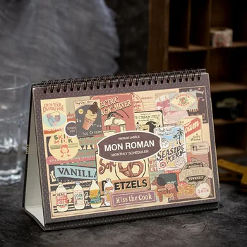 Retro Mon Roman Calander Planner DIY 2021 Handwritten Desktop Schedule Book Creative Loose-leaf Moonth Plan Perpetual Calendar
Retro Mon Roman Calander Planner DIY 2021 Handwritten Desktop Schedule Book Creative Loose-leaf Moonth Plan Perpetual Calendar