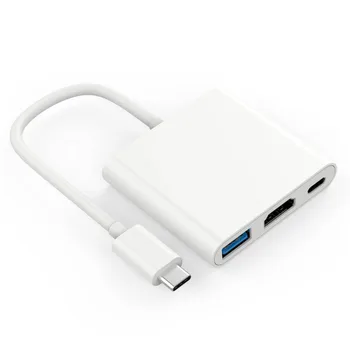 USB 3.1 Type C to HDMI Male Adpter USB 3.0 Typc-C Hub to HDMI/USB with Charge Type C Hub 3 in 1
USB 3.1 Type C to HDMI Male Adpter USB 3.0 Typc-C Hub to HDMI/USB with Charge Type C Hub 3 in 1