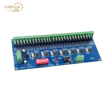 27Channel HF3 27CH 9 group max 3A DMX512 XPL 3P LED Decoder controller Free shipping for DC12V-24V RGB led module strip lights