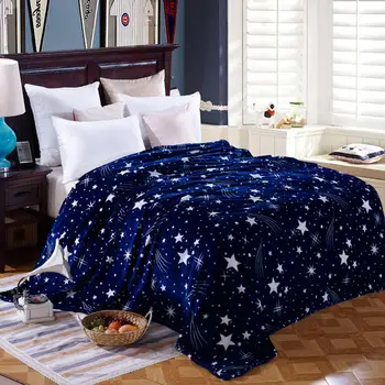 TPFOCUS Sleeping Blanket Star Printing Bed Cover Blanket Keeping Warm Soft Cover Flannel Blanket Home Decoration
TPFOCUS Sleeping Blanket Star Printing Bed Cover Blanket Keeping Warm Soft Cover Flannel Blanket Home Decoration
