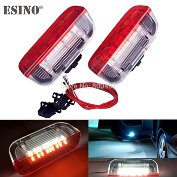 

2 x LED Car Door Lights Lamps CANBUS OBC Error Free For Volkswagen VW Golf Jetta Passat Sharan Touareq Scirocco Superb Cayenne