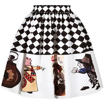2020 Summer High Waist Alice in Wonderland Print Pleated Skirts Women A Line Lolita Saia Midi Skirts Tutu Skirt Sexy Faldas
2020 Summer High Waist Alice in Wonderland Print Pleated Skirts Women A Line Lolita Saia Midi Skirts Tutu Skirt Sexy Faldas