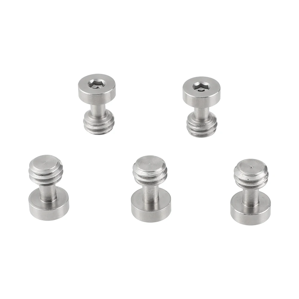 CAMVATE CAMVATE 3/8" Male Thread Screw Adapter With Hexagon Socket Head For Grooved Baseplate (5 Pieces) C2552
CAMVATE CAMVATE 3/8" Male Thread Screw Adapter With Hexagon Socket Head For Grooved Baseplate (5 Pieces) C2552