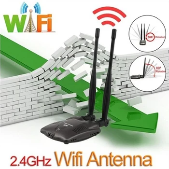 USB Wifi Adapter WIFI Receiver 400m Wireless Free Internet Durable Long Range Stable Dual Wifi Antenna Ralink 3070 Chipset
USB Wifi Adapter WIFI Receiver 400m Wireless Free Internet Durable Long Range Stable Dual Wifi Antenna Ralink 3070 Chipset