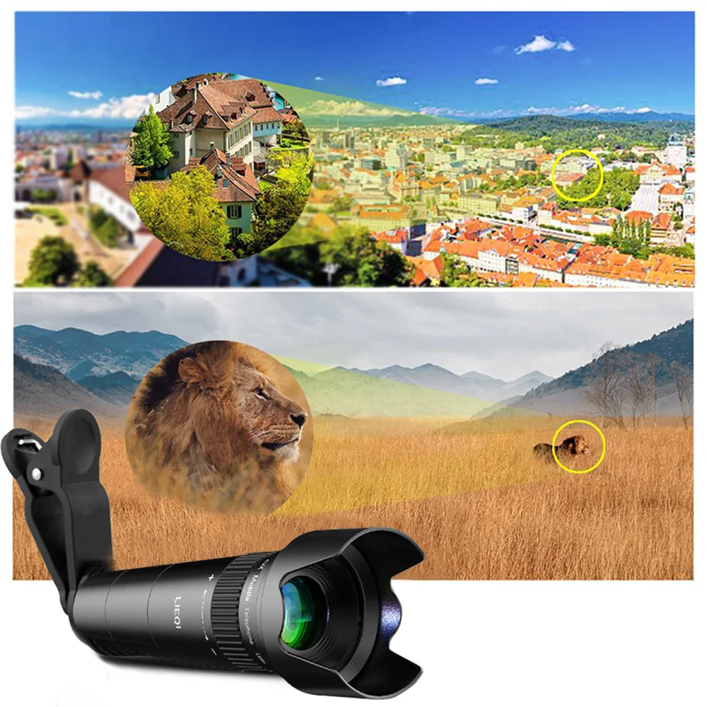 Universal 20X Telephoto Lens for Mobile Phones HD Telescope Head with Tripot for Cell Phones
Universal 20X Telephoto Lens for Mobile Phones HD Telescope Head with Tripot for Cell Phones