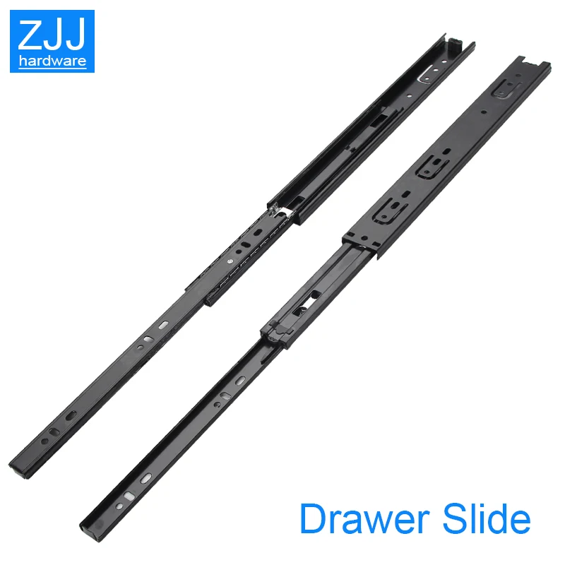 Black sliding rails for drawers Three-drawer steel ball slide rails can be removed installation accesorios drawer slide glides
Black sliding rails for drawers Three-drawer steel ball slide rails can be removed installation accesorios drawer slide glides