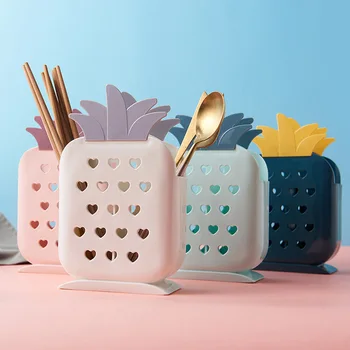 F394 Home Dreamy Pineapple kuai long Kitchen Vertical Type Knife and Fork Tableware Storage Box Water Draining Multi-functional
F394 Home Dreamy Pineapple kuai long Kitchen Vertical Type Knife and Fork Tableware Storage Box Water Draining Multi-functional