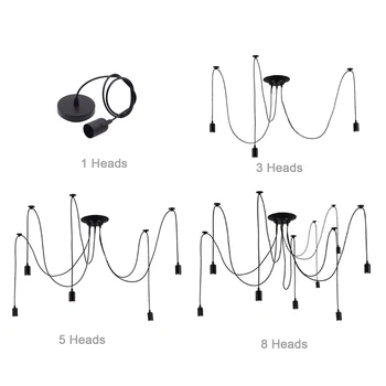 E27 Vintage Style Industrial Loft Spider Chandelier Pendant Ceiling Light Lamp
E27 Vintage Style Industrial Loft Spider Chandelier Pendant Ceiling Light Lamp