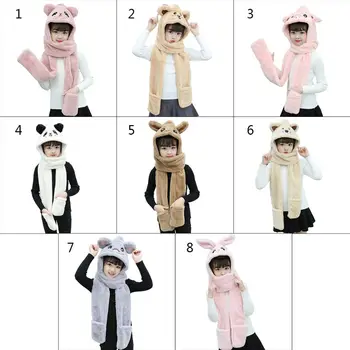 3 in 1 Kids Scarf Hat Gloves Plush Animal Pattern Hoodie Earflap Head Cap Shawl 
3 in 1 Kids Scarf Hat Gloves Plush Animal Pattern Hoodie Earflap Head Cap Shawl