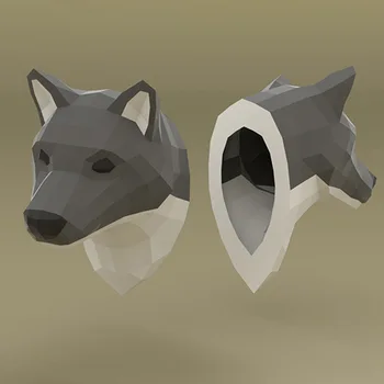 Gray Wolf Head 3D Paper Model Geometry Handmade DIY Three-dimensional Paper-Cut Creative Children Educational Toys Paper Model
Gray Wolf Head 3D Paper Model Geometry Handmade DIY Three-dimensional Paper-Cut Creative Children Educational Toys Paper Model