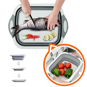 Kitchen Accessories Multifunction Cutting Board Fruit Vegetables Drainer Basket Chopping Block Foldable Kitchen Organizer Gadget
Kitchen Accessories Multifunction Cutting Board Fruit Vegetables Drainer Basket Chopping Block Foldable Kitchen Organizer Gadget