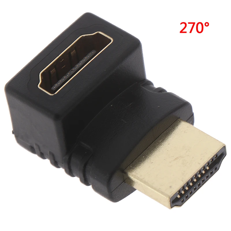 Male To Female 270 Degree HDMI Adapter L-type Supports 3D Ethernet Support Audio Return Channel for 1080p TV HDTV 99 XR649
Male To Female 270 Degree HDMI Adapter L-type Supports 3D Ethernet Support Audio Return Channel for 1080p TV HDTV 99 XR649