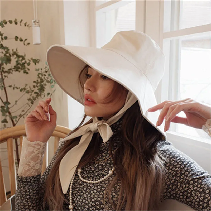 Spring Summer Solid color Dome Bucket Hat Tethered Blended Fisherman Fashion Girl hat Women's sun Basin folding Hat
Spring Summer Solid color Dome Bucket Hat Tethered Blended Fisherman Fashion Girl hat Women's sun Basin folding Hat